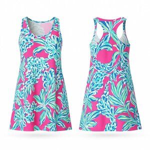 Lilly Pulitzer “Melle” Trapeze Dress Sz S Pink/Blue
